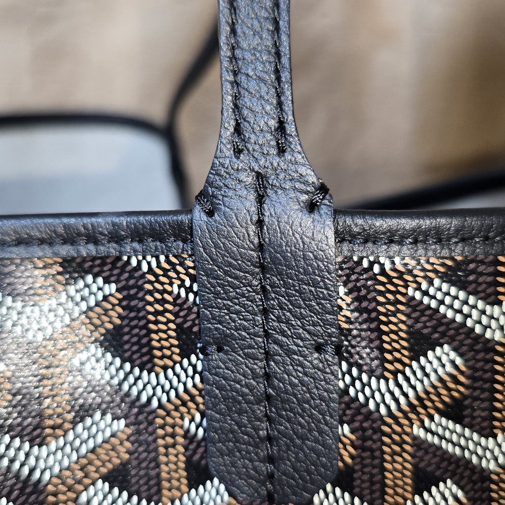 ✨️SOLD✨️Goyard St. Louis PM Tote Bag Unused W Tag Black - Picture 5 of 16